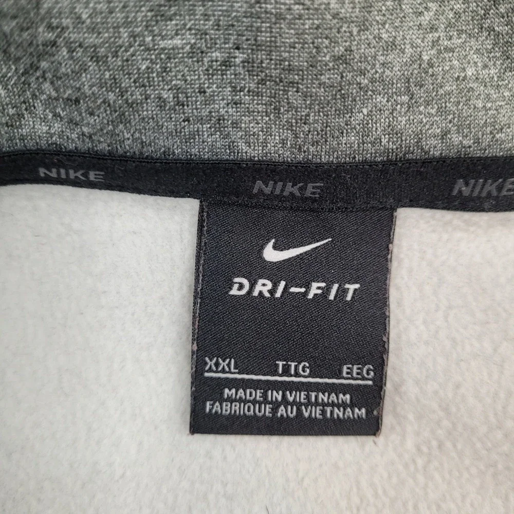 Nike Dri-Fit Quarter Zip Pullover Mens 2XL‎ Gray Long Sleeve Athletic 860497-012